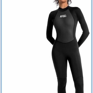 Kmt black womans new 2mm size 8T zipper back